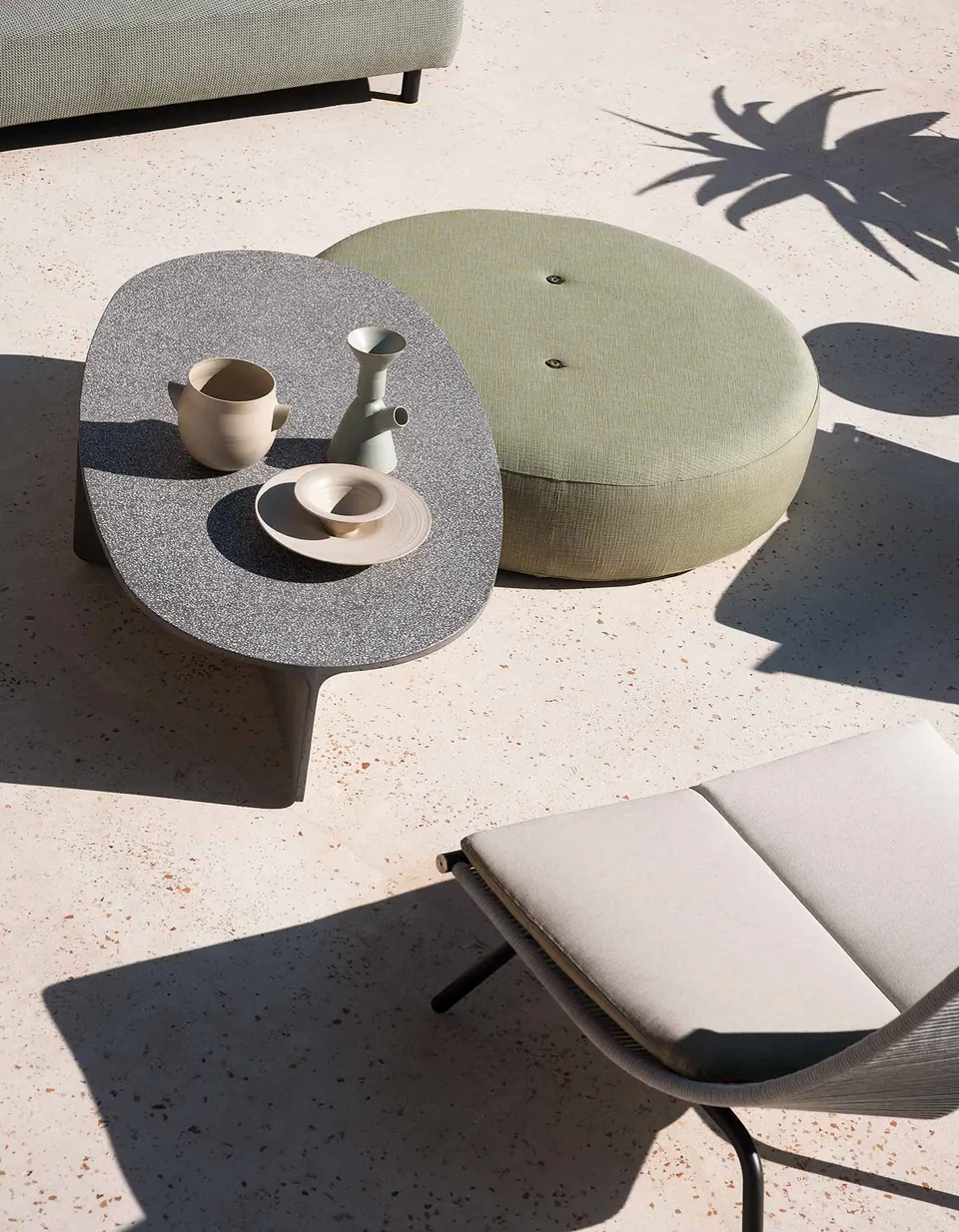RODA Aspic outdoor furniture on a terrace, catalog photograph 2