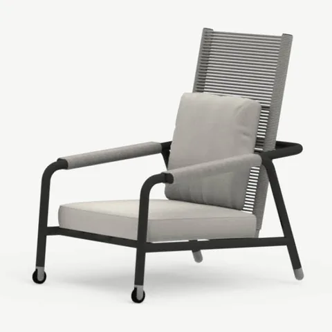 RODA Astra lounghe chair high backrest 002, Italian outdoor furniture