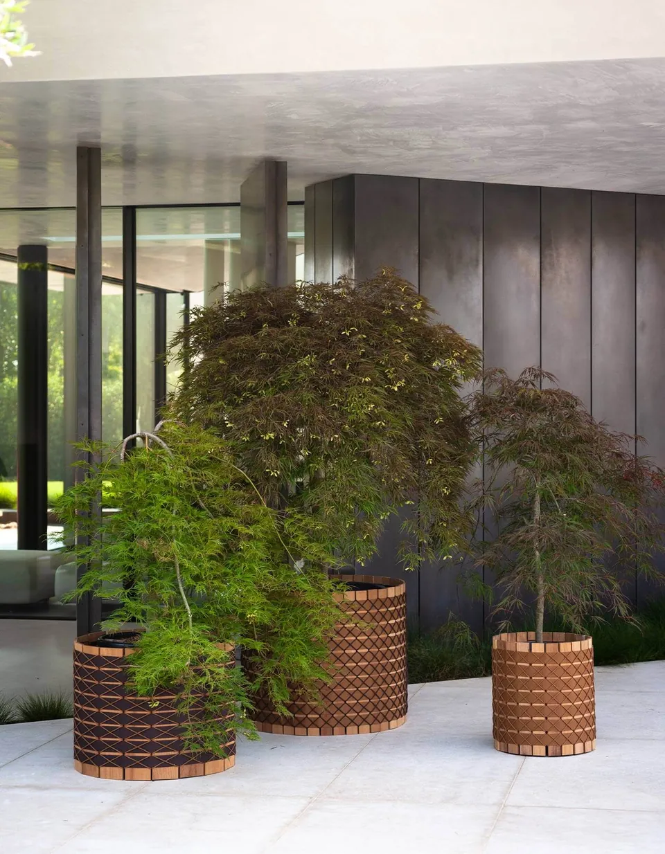 RODA Barrique outdoor furniture on a terrace, catalog photograph 3