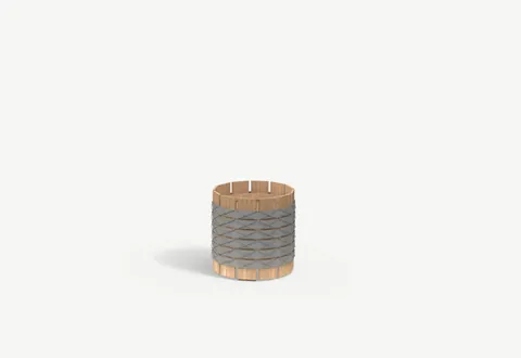 RODA Barrique woven wood planters