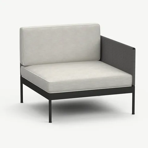 RODA Basket one-seater right/left module 350 + 331, Italian outdoor furniture