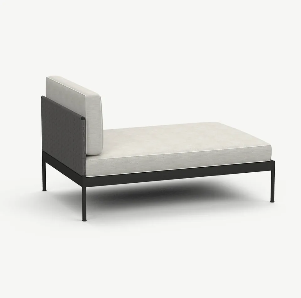 RODA Basket chaise longue 353 + 330, Italian outdoor furniture