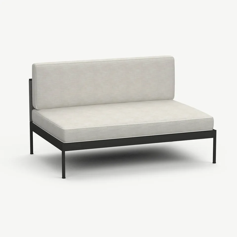RODA Basket two-seater central module 353 + 333, Italian outdoor furniture