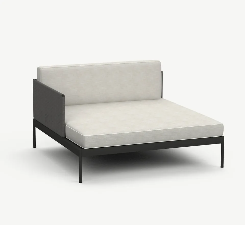 RODA Basket two-seater right module 354 + 334, Italian outdoor furniture