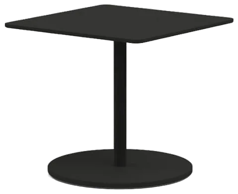 RODA Button square bistro table in powder coated aluminum, outdoor dining table by RODA