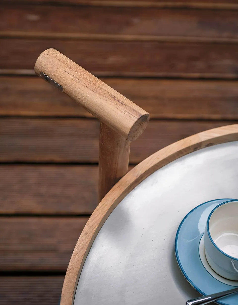 RODA Caddy outdoor furniture on a terrace, catalog photograph 3