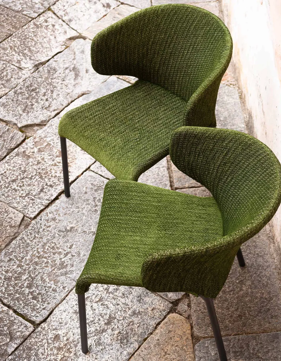 RODA Double outdoor furniture on a terrace, catalog photograph 3