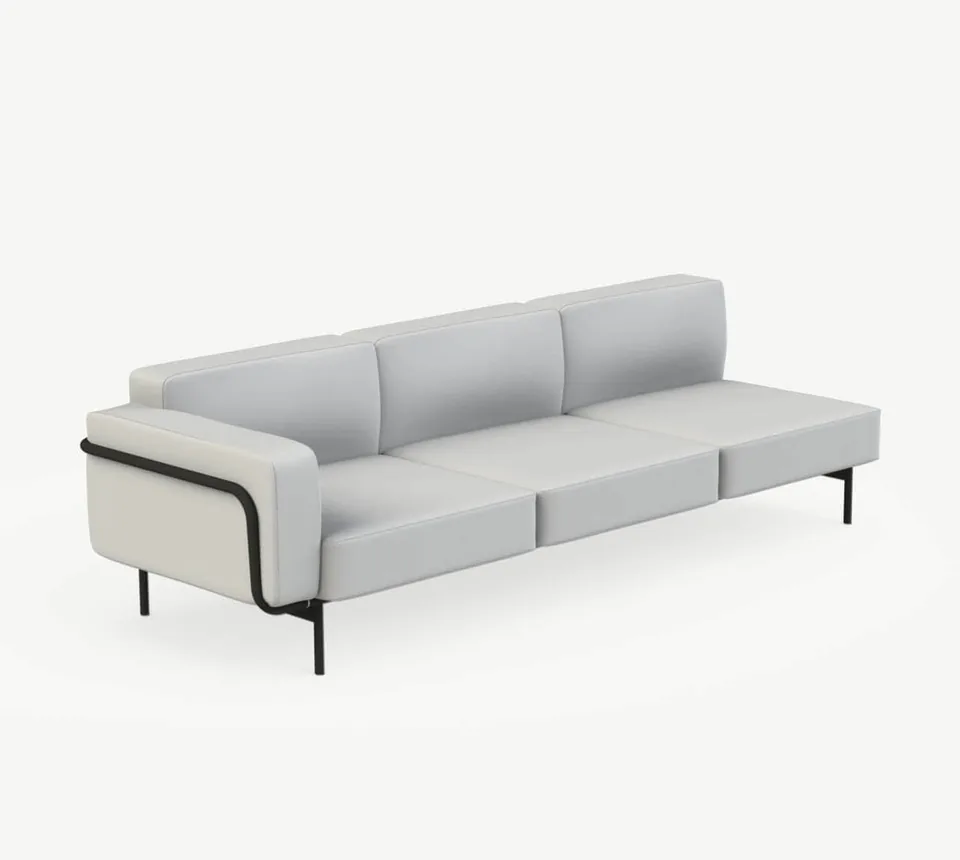RODA Estendo three-seater right module 311, Italian outdoor furniture