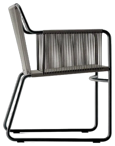 RODA Harp armchair, a lounge chair of RODA outdoor furniture from Italy