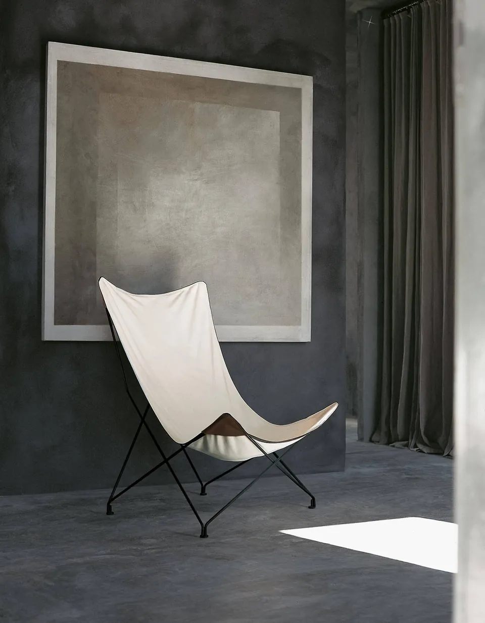 RODA Lawrence canvas sling chair, Italian outdoor furniture