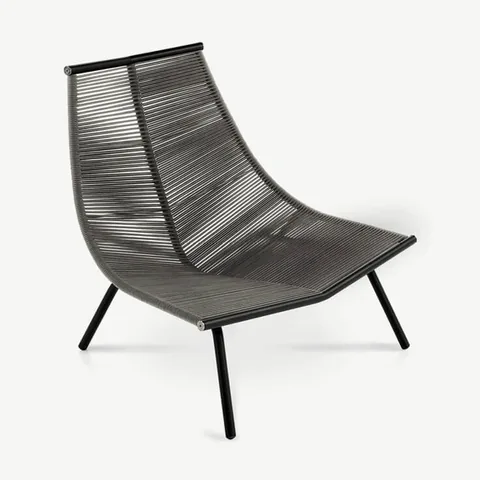 RODA Laze lounge chair high backrest 002, Italian outdoor furniture