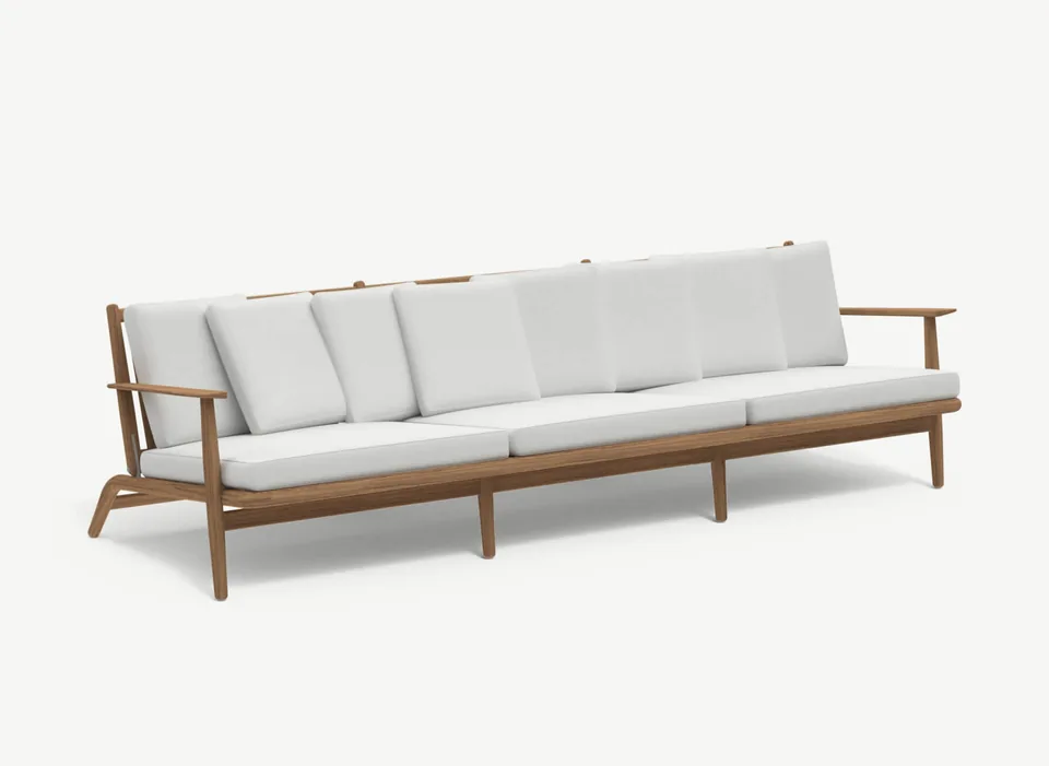 RODA Levante three-seater sofa 103, Italian outdoor furniture