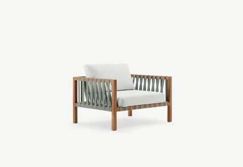 RODA Mistral teak and belt sofas