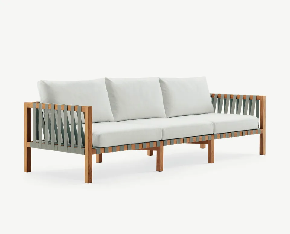 RODA Mistral three-seater sofa 103, Italian outdoor furniture