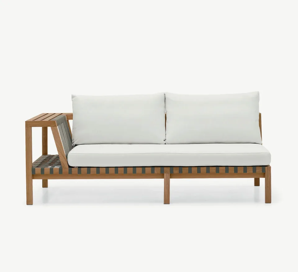 RODA Network two-seater right module 121, Italian outdoor furniture