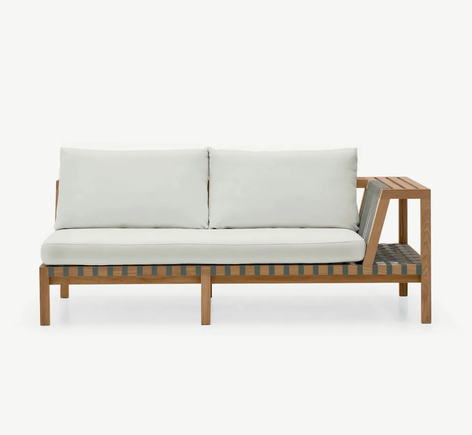 RODA Network two-seater left module 122, Italian outdoor furniture