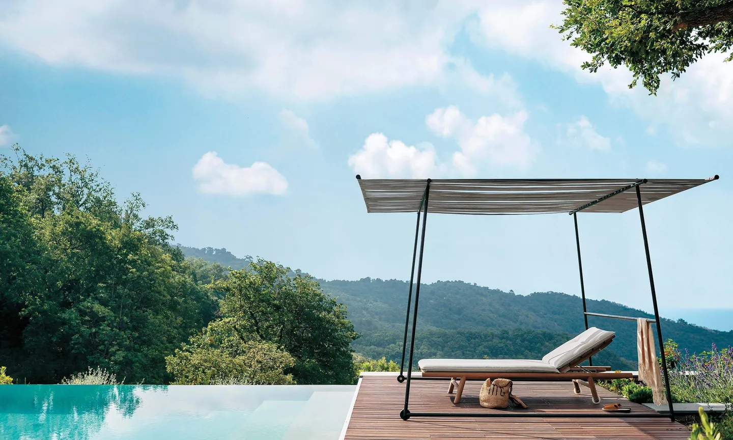 RODA Ombrina mobile garden gazebo, Italian outdoor furniture
