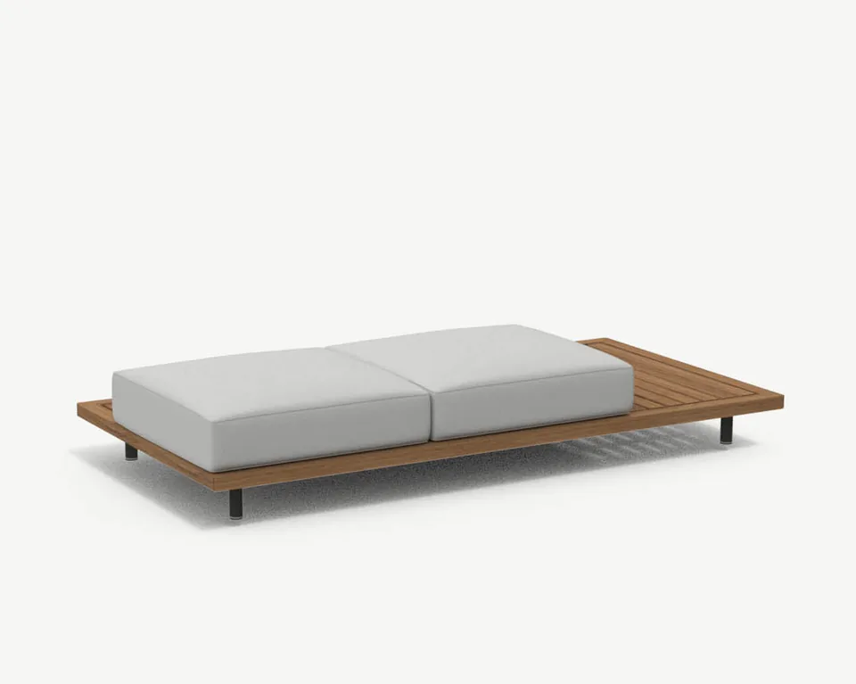 RODA Philia two-seater left deck module 203, Italian outdoor furniture