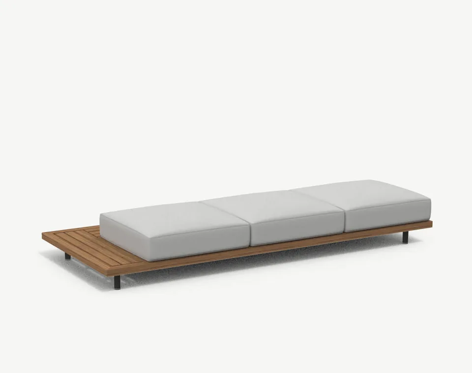 RODA Philia three-seater right module 302, Italian outdoor furniture