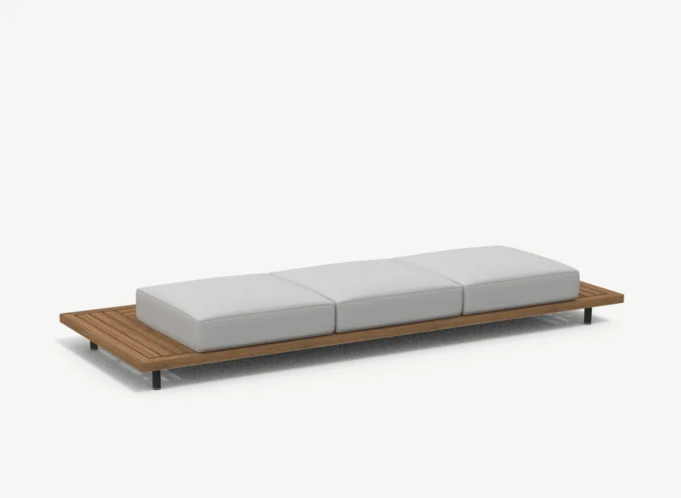 RODA Philia three-seater sofa module 310, Italian outdoor furniture