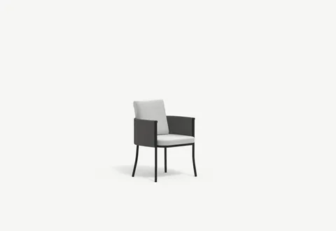 RODA Saddle woven dining armchair