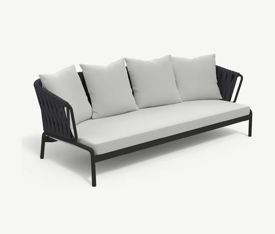 RODA Spool three-seater sofa 203, Italian outdoor furniture
