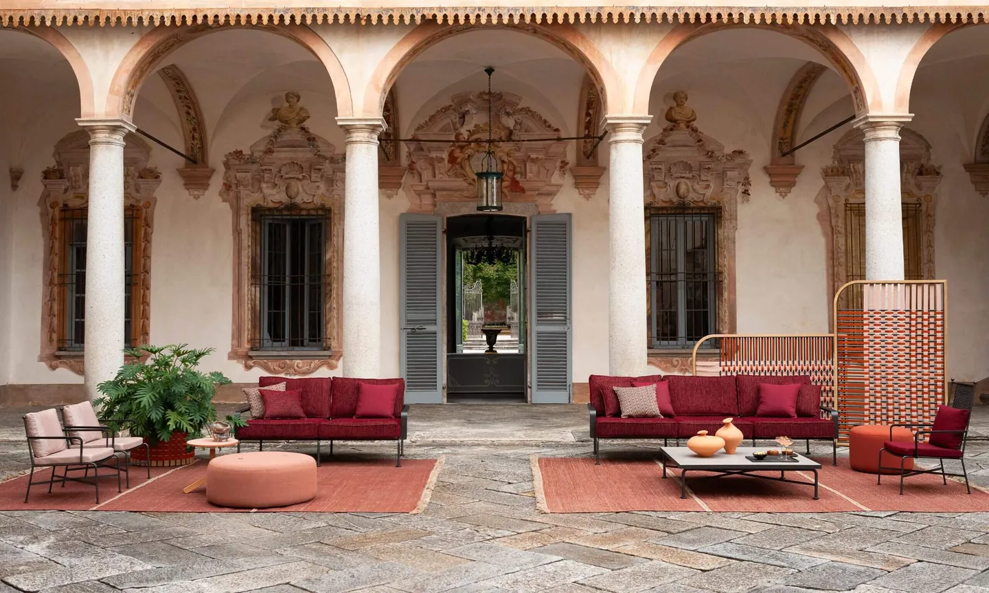 RODA Stresa aluminum living and dining, Italian outdoor furniture