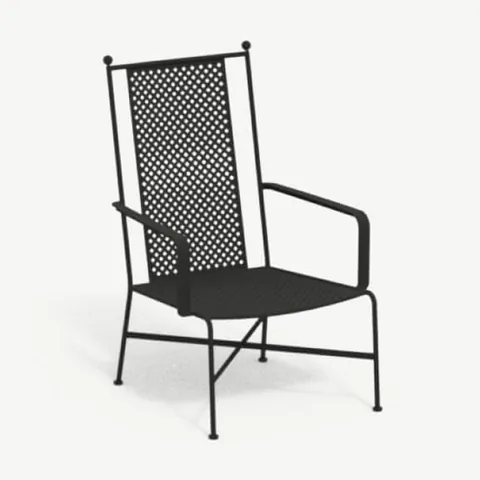 RODA Stresa lounge chair high backrest 012, Italian outdoor furniture