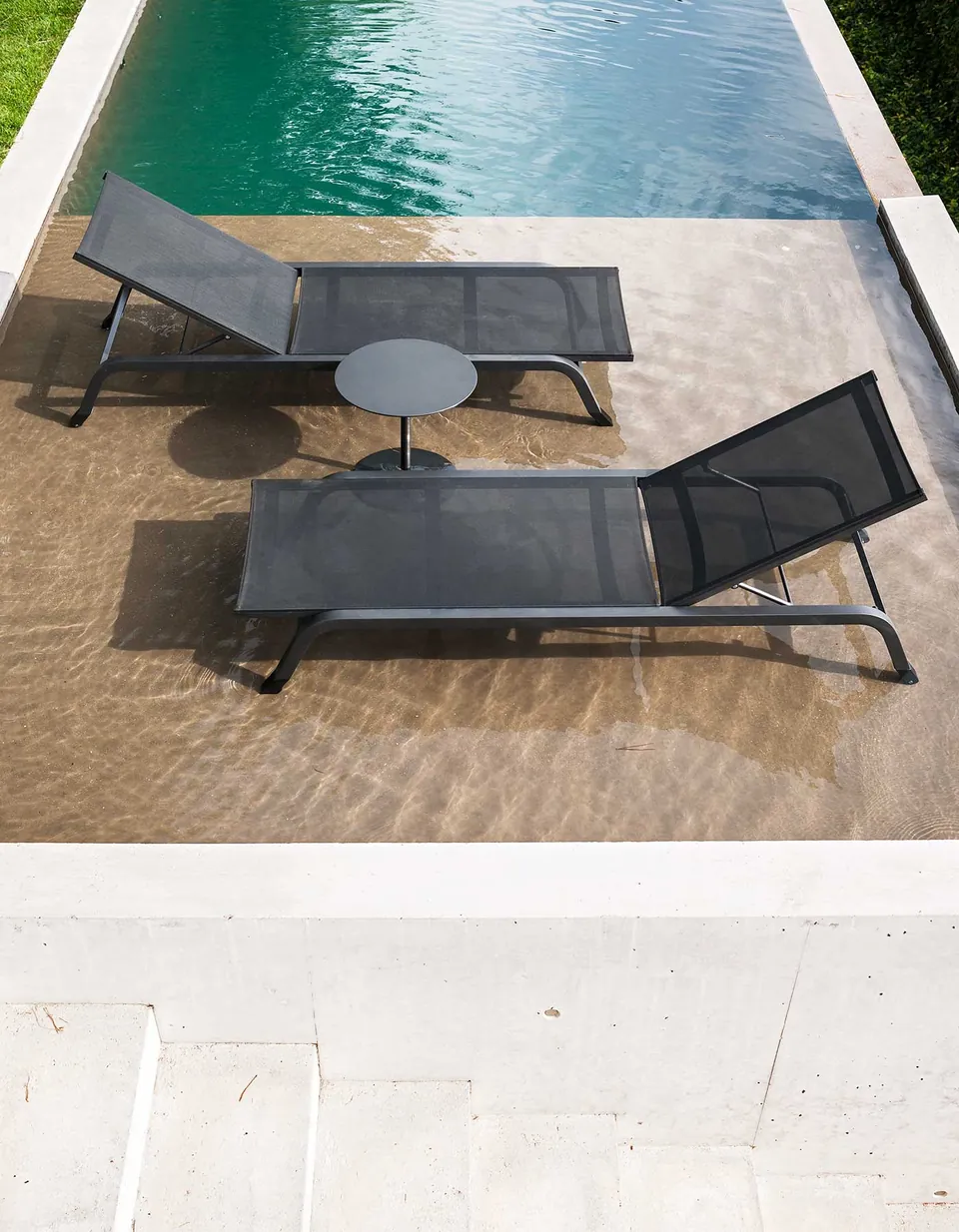 RODA Surfer outdoor furniture on a terrace, catalog photograph 2
