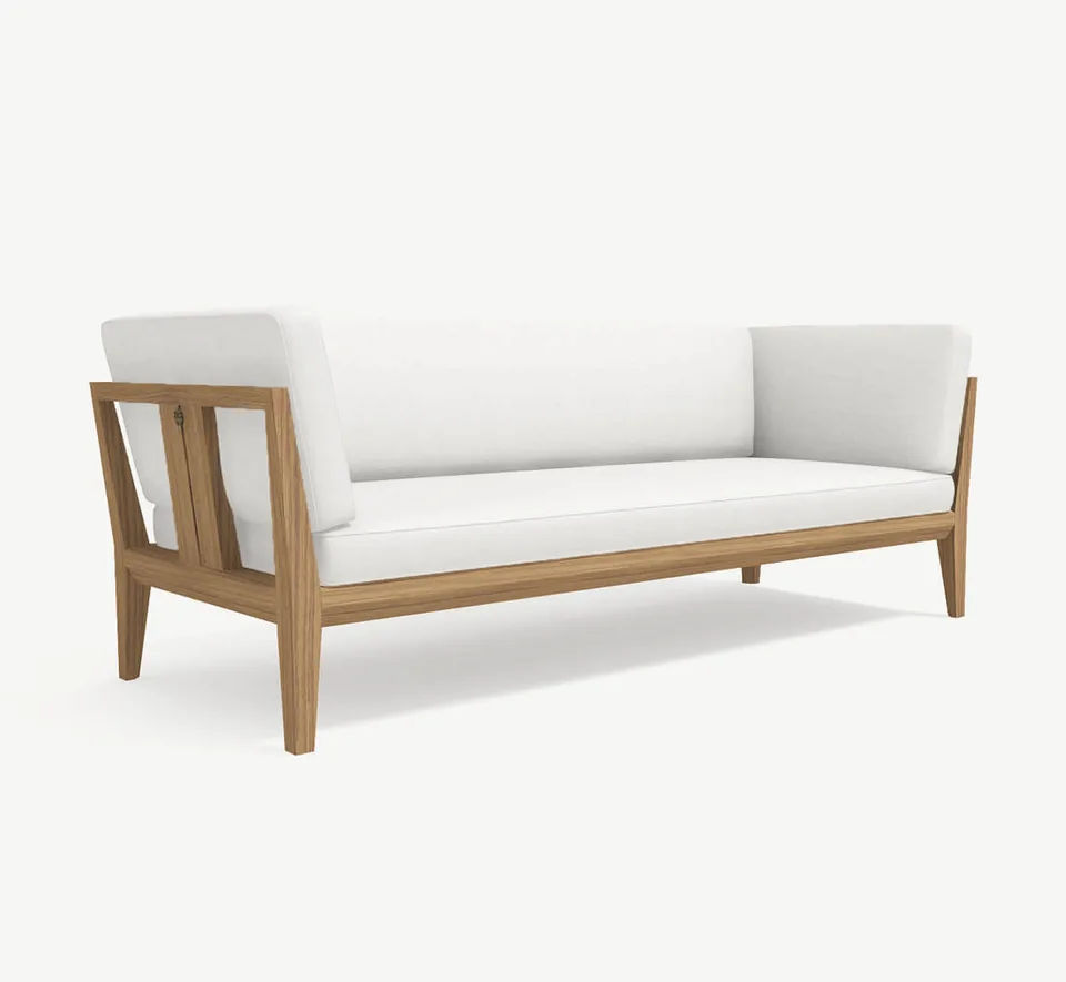 RODA Teka three-seater sofa 002, Italian outdoor furniture