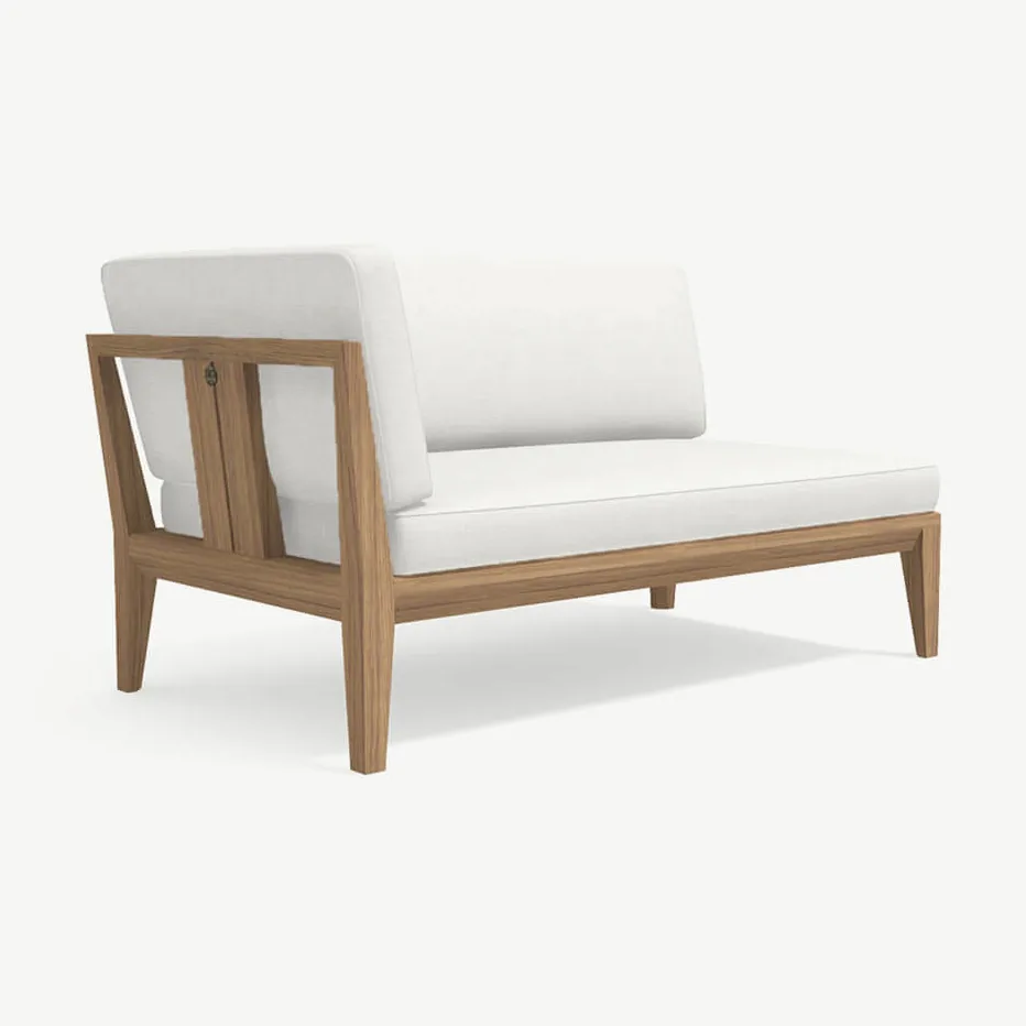 RODA Teka two-seater right module 003, Italian outdoor furniture