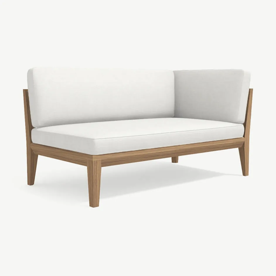 RODA Teka two-seater left module 004, Italian outdoor furniture