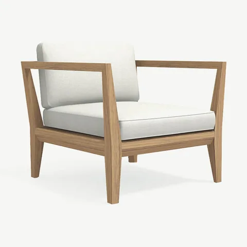 RODA Teka one-seater sofa 010, Italian outdoor furniture