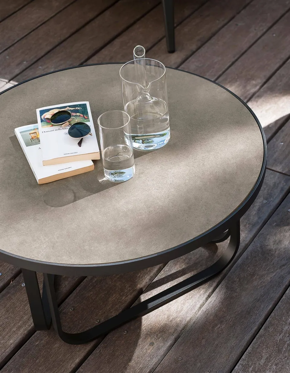 RODA Thea outdoor furniture on a terrace, catalog photograph 3